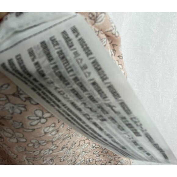 Abercrombie & Fitch Tank Top Womens S Micro Floral Lace Pink Cami Flowy Cottage - Picture 9 of 10